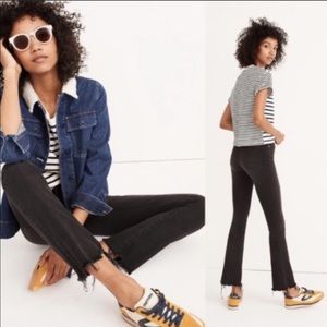 Madewell Black Denim Cal-Demi Boot Jeans